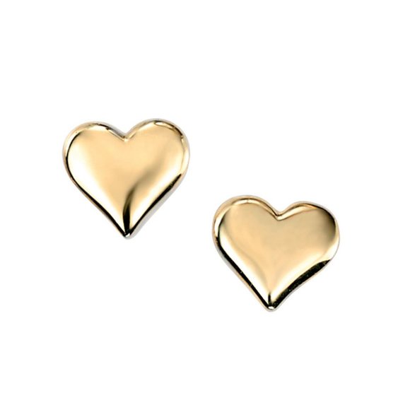 Ted Baker Harly Gold Finish Tiny Heart Stud Earrings - Picture 2 of 2